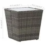 Couchtisch aus PE-Rattan und grauem Hartglas, 41,5 x 41,5 x 43 cm von vidaXL, Gartentische - Ref: Foro24-46196, Preis: 56,99 ...