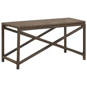 Brown synthetic rattan garden bench 80 cm by vidaXL, garden benches - Ref: Foro24-46209, Price: 67,49 €, Discount: %