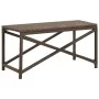 Banco de jardín de ratán sintético marrón 80 cm de vidaXL, Bancos de jardín - Ref: Foro24-46209, Precio: 67,49 €, Descuento: %