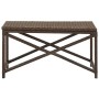 Braune Gartenbank aus synthetischem Rattan, 80 cm von vidaXL, Gartenbänke - Ref: Foro24-46209, Preis: 69,49 €, Rabatt: %