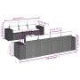 Set de sofás de jardín 8 piezas y cojines ratán sintético negro by , Modular outdoor sofas - Ref: Foro24-3222325, Price: 492,...