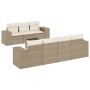 Juego de sofás de jardín con cojines beige 8 pzas ratán PE by , Modular outdoor sofas - Ref: Foro24-3222327, Price: 558,94 €,...