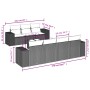 Juego de sofás de jardín con cojines beige 8 pzas ratán PE by , Modular outdoor sofas - Ref: Foro24-3222327, Price: 558,94 €,...