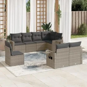 Set de sofás de jardín 8 pzas y cojines ratán sintético gris by , Garden sets - Ref: Foro24-3220439, Price: 527,58 €, Discoun...