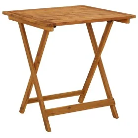 Folding garden table made of solid acacia wood 70x70x75 cm by vidaXL, Garden tables - Ref: Foro24-46348, Price: 75,79 €, Disc...