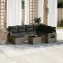 Set de sofás de jardín 8 pzas y cojines ratán sintético gris by , Garden sets - Ref: Foro24-3220509, Price: 462,23 €, Discoun...