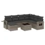 Set de sofás de jardín 8 pzas y cojines ratán sintético gris by , Garden sets - Ref: Foro24-3220509, Price: 462,23 €, Discoun...