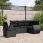 Gartenmöbel-Set, 5-teilig, mit schwarzen Polstern aus synthetischem Rattan. von , Gartensets - Ref: Foro24-3221364, Preis: 35...