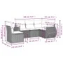 Set de muebles de jardín 5 pzas y cojines ratán sintético negro de , Conjuntos de jardín - Ref: Foro24-3221364, Precio: 378,0...