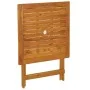 Folding garden table made of solid acacia wood 70x70x75 cm by vidaXL, Garden tables - Ref: Foro24-46348, Price: 76,17 €, Disc...