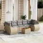 Gartensofagarnitur mit beigen Kissen, 8-teilig, aus PE-Rattan. von , Gartensets - Ref: Foro24-3224918, Preis: 539,04 €, Rabat...