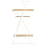 Desk with white and oak shelf 116x50x93 cm by vidaXL, Desks - Ref: Foro24-20291, Price: 48,61 €, Discount: %