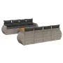 Gartenmöbel-Set 9-teilig mit grauen Polstern aus synthetischem Rattan von , Gartensets - Ref: Foro24-3224926, Preis: 596,71 €...