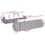 Set de muebles de jardín 9 pzas y cojines ratán sintético gris by , Garden sets - Ref: Foro24-3224926, Price: 586,02 €, Disco...