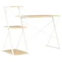 Escritorio con estantería blanco y roble 116x50x93 cm de vidaXL, Escritorios - Ref: Foro24-20291, Precio: 48,21 €, Descuento: %