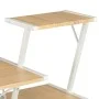 Schreibtisch mit Regal in Weiß und Eiche, 116 x 50 x 93 cm von vidaXL, Schreibtische - Ref: Foro24-20291, Preis: 48,23 €, Rab...