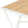 Schreibtisch mit Regal in Weiß und Eiche, 116 x 50 x 93 cm von vidaXL, Schreibtische - Ref: Foro24-20291, Preis: 48,61 €, Rab...