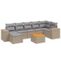 Juego de sofás de jardín con cojines beige 8 pzas ratán PE by , Garden sets - Ref: Foro24-3225555, Price: 481,83 €, Discount: %