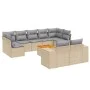 Juego de sofás jardín con cojines beige 10 pzas ratán sintético de , Conjuntos de jardín - Ref: Foro24-3225597, Precio: 620,5...