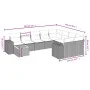 Set de sofás de jardín 10 pzas cojines ratán sintético negro by , Garden sets - Ref: Foro24-3225607, Price: 660,87 €, Discoun...