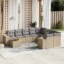 Juego de sofás jardín con cojines beige 10 pzas ratán sintético de , Conjuntos de jardín - Ref: Foro24-3225611, Precio: 620,5...
