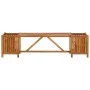 Solid acacia garden bench with 2 planters 150x30x40 cm by vidaXL, garden benches - Ref: Foro24-46344, Price: 86,91 €, Discoun...