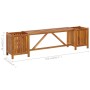 Solid acacia garden bench with 2 planters 150x30x40 cm by vidaXL, garden benches - Ref: Foro24-46344, Price: 88,54 €, Discoun...