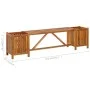 Solid acacia garden bench with 2 planters 150x30x40 cm by vidaXL, garden benches - Ref: Foro24-46344, Price: 86,91 €, Discoun...