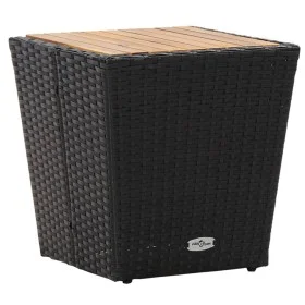Mesa de centro ratán PE y madera maciza acacia 41,5x41,5x43 cm by vidaXL, Garden tables - Ref: Foro24-46197, Price: 53,30 €, ...