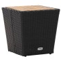 Mesa de centro ratán PE y madera maciza acacia 41,5x41,5x43 cm by vidaXL, Garden tables - Ref: Foro24-46197, Price: 54,07 €, ...
