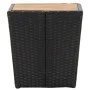 Mesa de centro ratán PE y madera maciza acacia 41,5x41,5x43 cm by vidaXL, Garden tables - Ref: Foro24-46197, Price: 53,30 €, ...