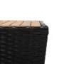 Mesa de centro ratán PE y madera maciza acacia 41,5x41,5x43 cm by vidaXL, Garden tables - Ref: Foro24-46197, Price: 53,30 €, ...