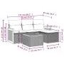 Gartensofa-Set mit 5-teiligen Kissen aus synthetischem Rattan in Beige. von , Gartensets - Ref: Foro24-3227592, Preis: 304,45...