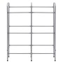 Lagerregal für 6 Boxen aus silbernem Stahl, 96 x 33 x 116 cm von vidaXL, Industrieregale - Ref: Foro24-285213, Preis: 53,45 €...