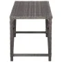 Gray synthetic rattan garden bench 120 cm by vidaXL, garden benches - Ref: Foro24-46211, Price: 70,02 €, Discount: %