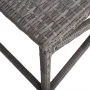 Gray synthetic rattan garden bench 120 cm by vidaXL, garden benches - Ref: Foro24-46211, Price: 70,02 €, Discount: %