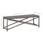 Gray synthetic rattan garden bench 120 cm by vidaXL, garden benches - Ref: Foro24-46211, Price: 70,02 €, Discount: %
