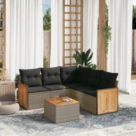 Gartenmöbel-Set, 6-teilig, mit grauen Polstern aus synthetischem Rattan. von , Gartensets - Ref: Foro24-3227649, Preis: 368,3...
