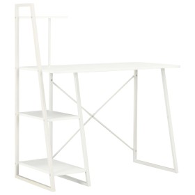 Desk with white shelf 102x50x117 cm by vidaXL, Desks - Ref: Foro24-20282, Price: 83,48 €, Discount: %