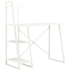 Schreibtisch mit weißem Regal 102x50x117 cm von vidaXL, Schreibtische - Ref: Foro24-20282, Preis: 82,36 €, Rabatt: %