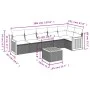 Set de sofás de jardín 7 piezas con cojines ratán PE gris de , Conjuntos de jardín - Ref: Foro24-3227677, Precio: 425,00 €, D...
