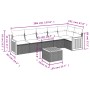 Set de sofás de jardín 7 piezas con cojines ratán PE gris by , Garden sets - Ref: Foro24-3227677, Price: 410,20 €, Discount: %