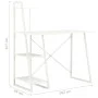 Desk with white shelf 102x50x117 cm by vidaXL, Desks - Ref: Foro24-20282, Price: 82,33 €, Discount: %