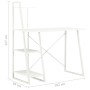 Schreibtisch mit weißem Regal 102x50x117 cm von vidaXL, Schreibtische - Ref: Foro24-20282, Preis: 83,48 €, Rabatt: %