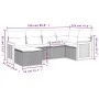 Gartensofa-Set mit 6-teiligen Kissen aus synthetischem Rattan in Beige. von , Gartensets - Ref: Foro24-3227857, Preis: 419,80...