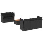 Set de sofás de jardín 6 piezas y cojines ratán sintético negro by , Garden sets - Ref: Foro24-3255810, Price: 424,72 €, Disc...