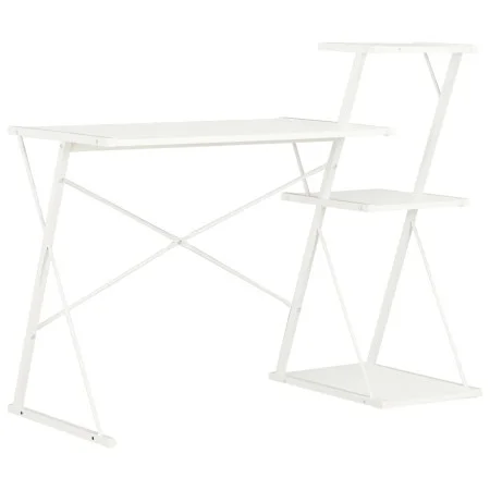 Schreibtisch mit Regal, weiß, 116x50x93 cm. von vidaXL, Schreibtische - Ref: Foro24-20287, Preis: 48,69 €, Rabatt: %