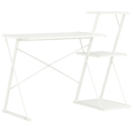 Schreibtisch mit Regal, weiß, 116x50x93 cm. von vidaXL, Schreibtische - Ref: Foro24-20287, Preis: 48,47 €, Rabatt: %