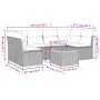 Gartensofagarnitur 7-teilig mit Kissen aus synthetischem Rattan in Beige. von , Gartensets - Ref: Foro24-3255890, Preis: 447,...