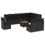 Set de sofás de jardín 11pzas con cojines ratán sintético beige by , Garden sets - Ref: Foro24-3256030, Price: 713,72 €, Disc...